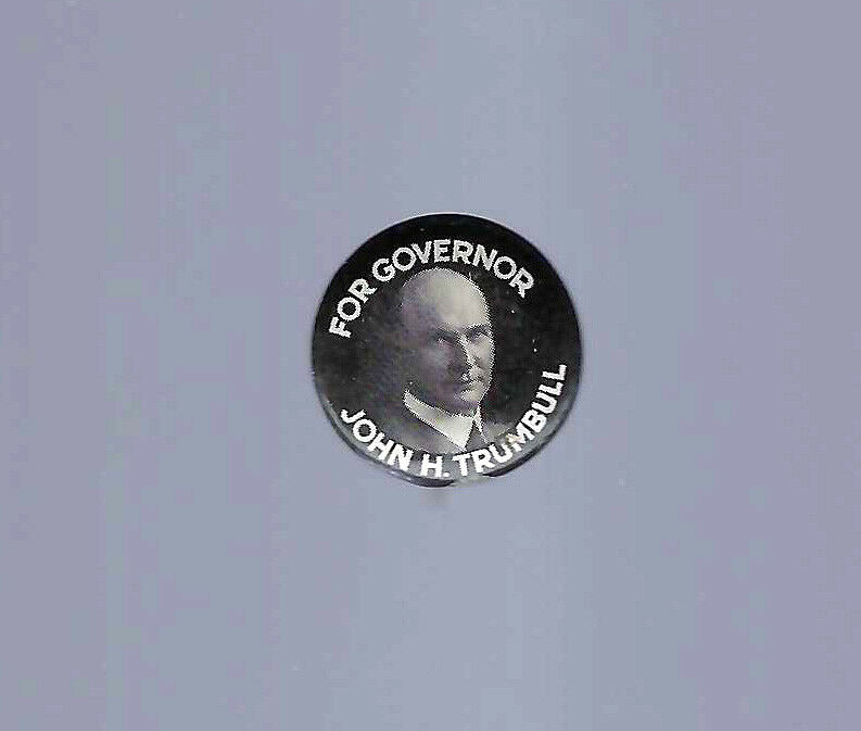 1924 Connecticut Governor John Trumball Picture Campaign Button - Variety B